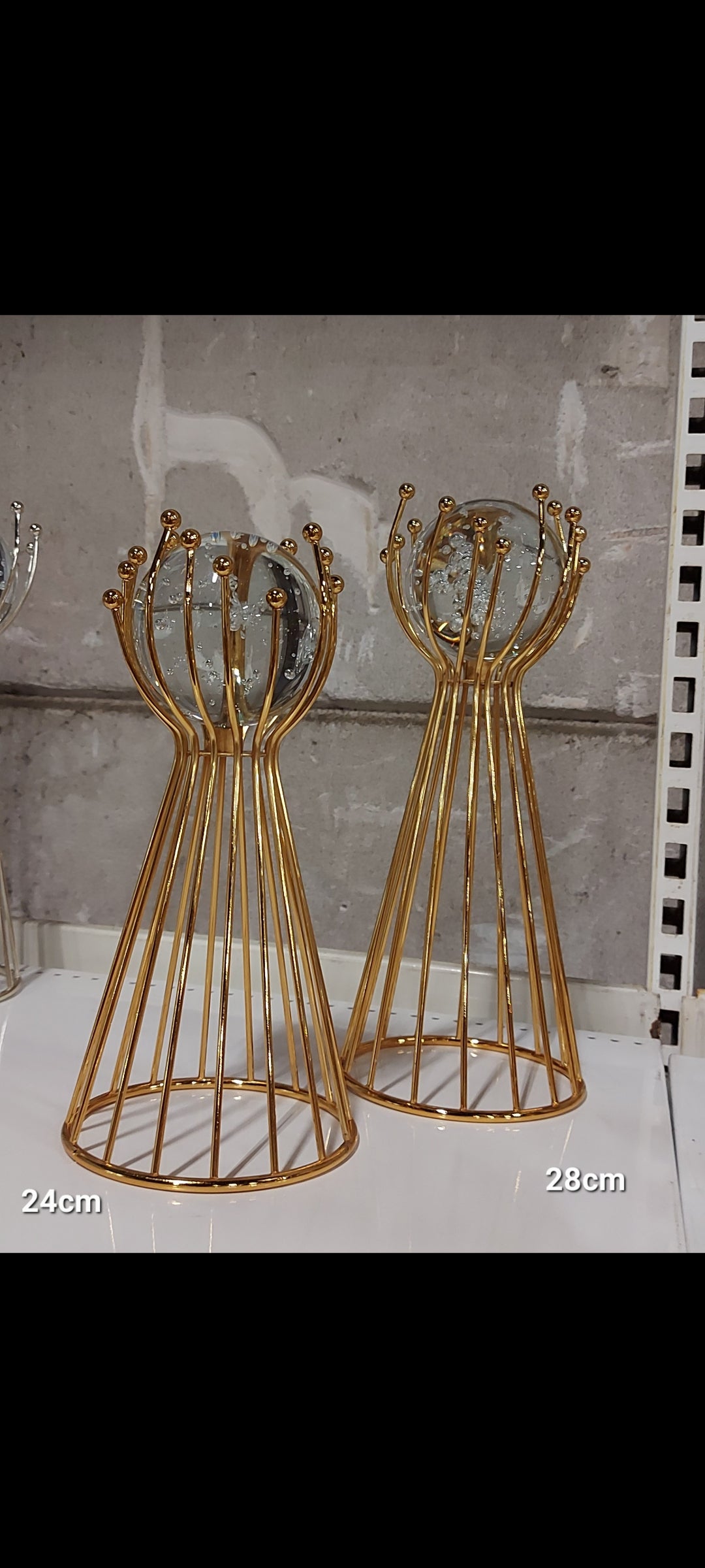 Lyxiga kristall ball 2 st