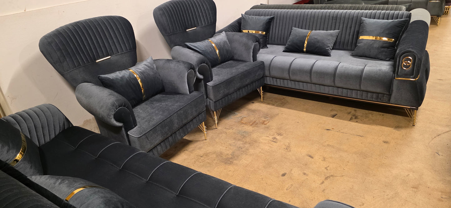 Soffa mörkgrå